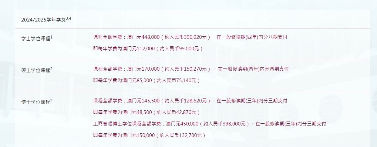 澳门理工大学学费多少？报澳门理工大学需要多少钱？