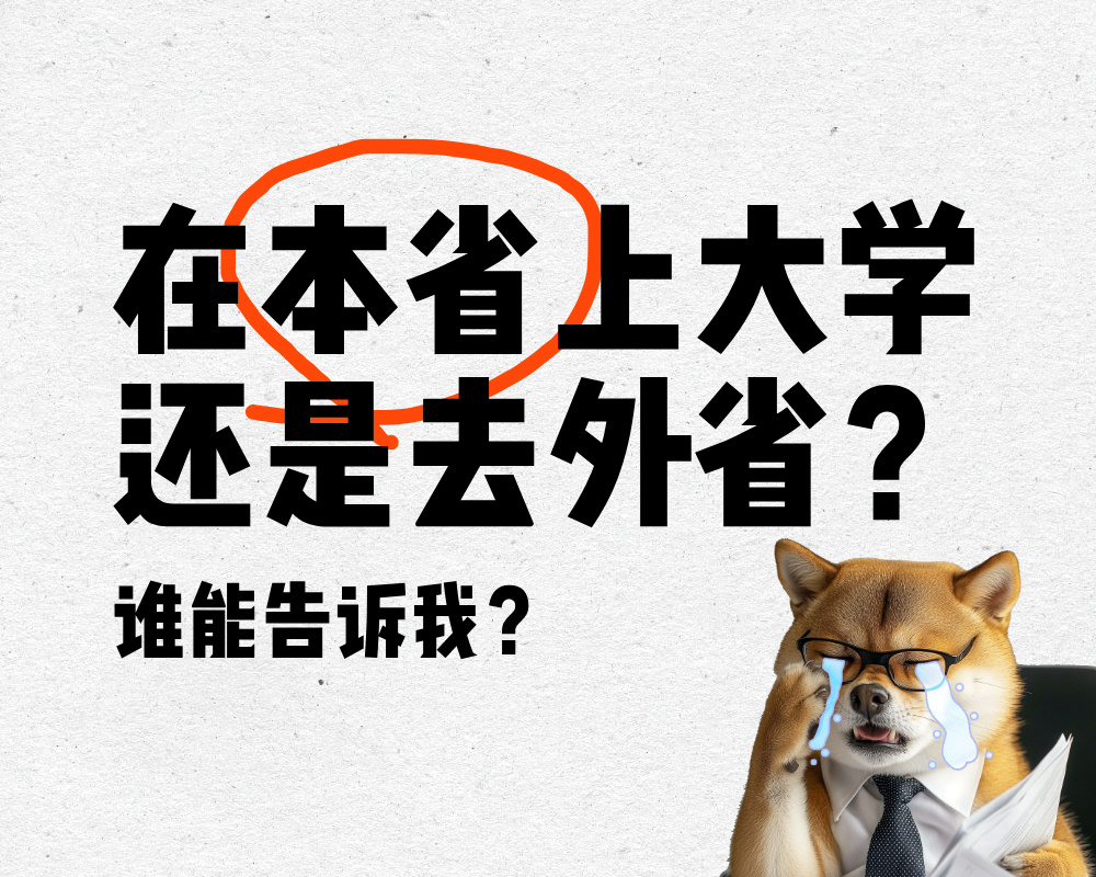在本省上大学还是去外省？—— 大城市与小城市的抉择