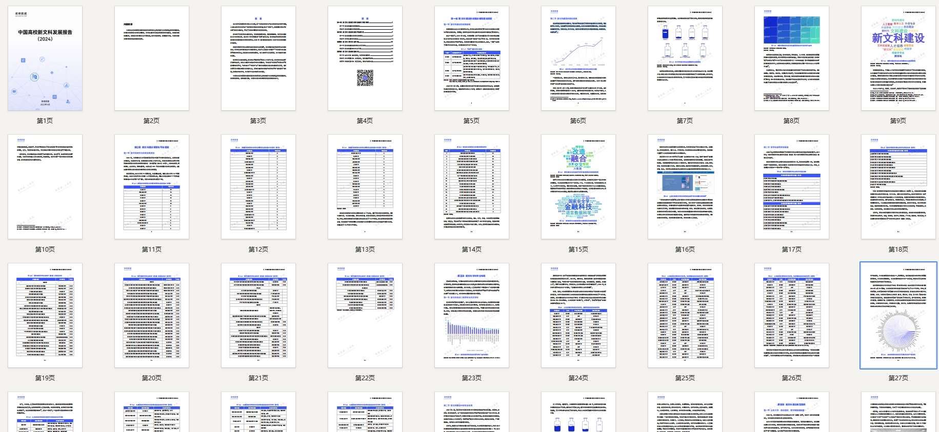 中国高校新文科发展报告（2024）