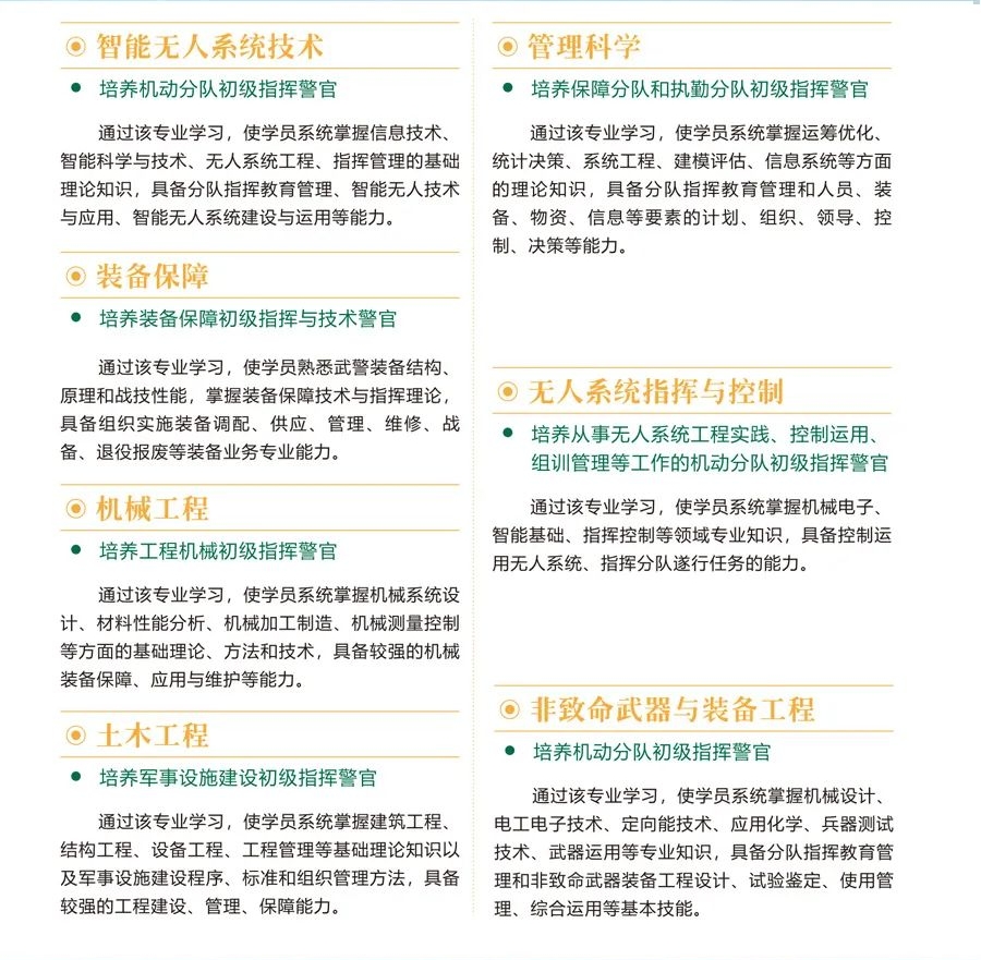 武警工程大学：2025年招收普通高中毕业生1337名，其中男生1272名，女生65名。