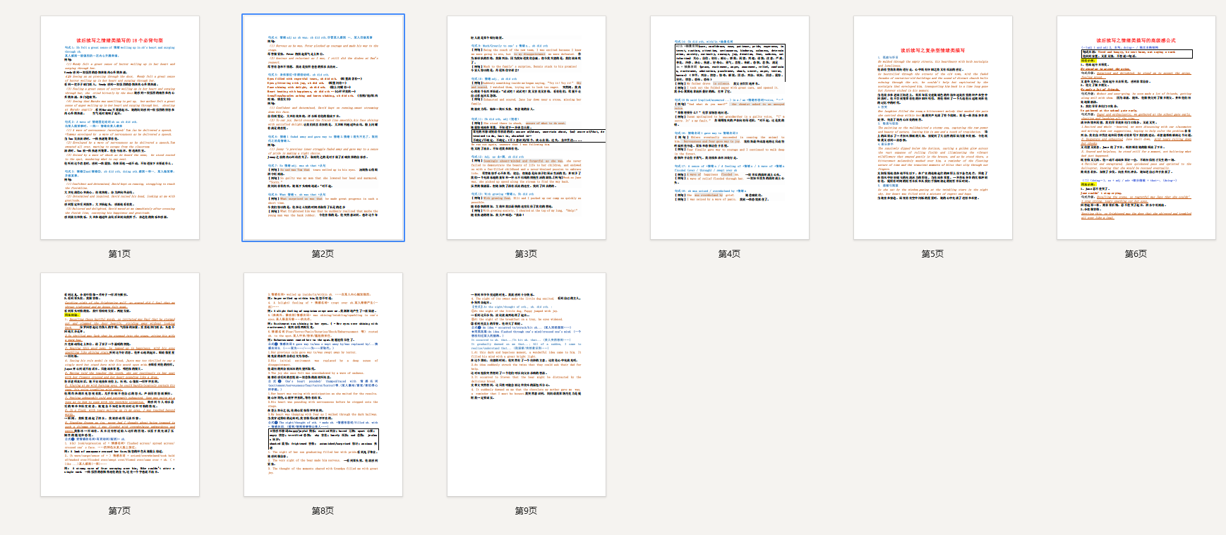 高考英语：读后续写必背句型公式