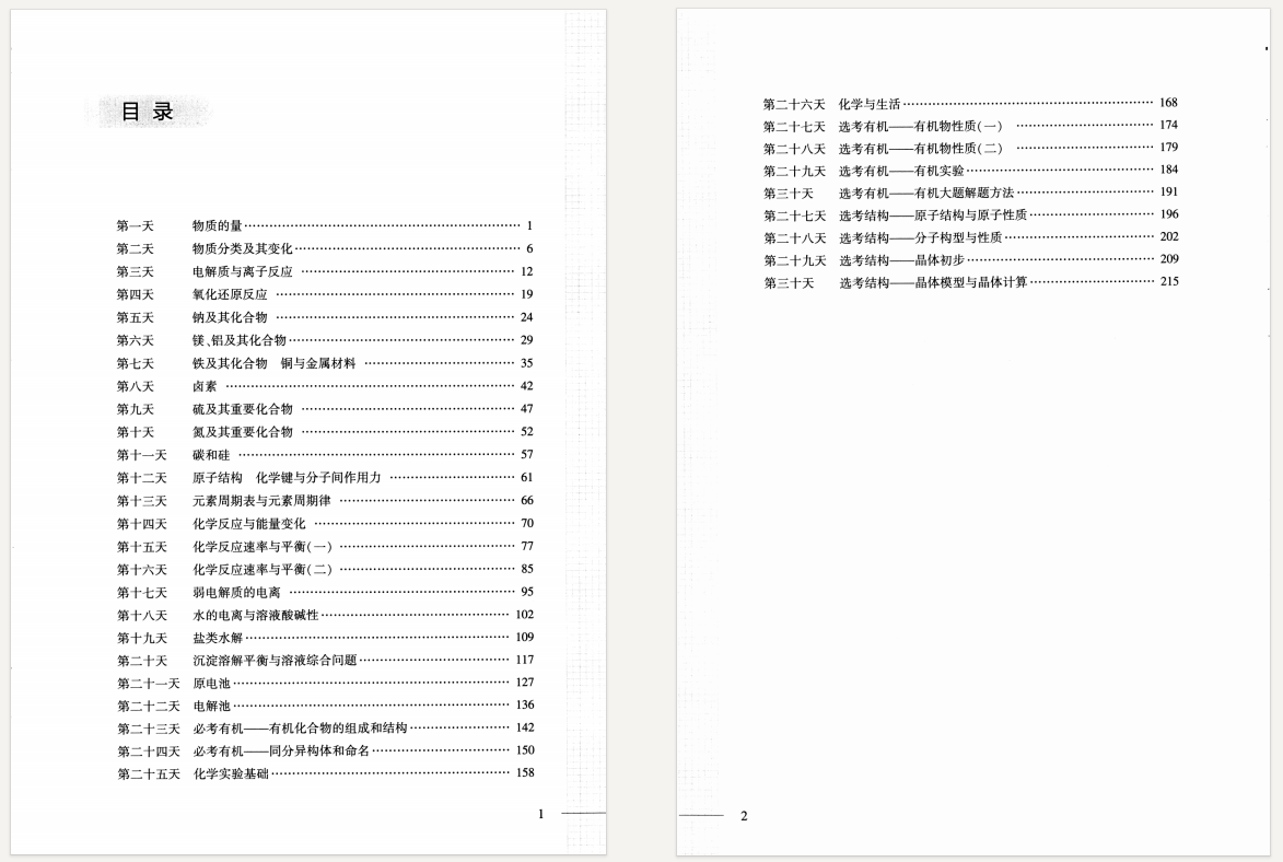 高中化学：30天速记高中化学知识