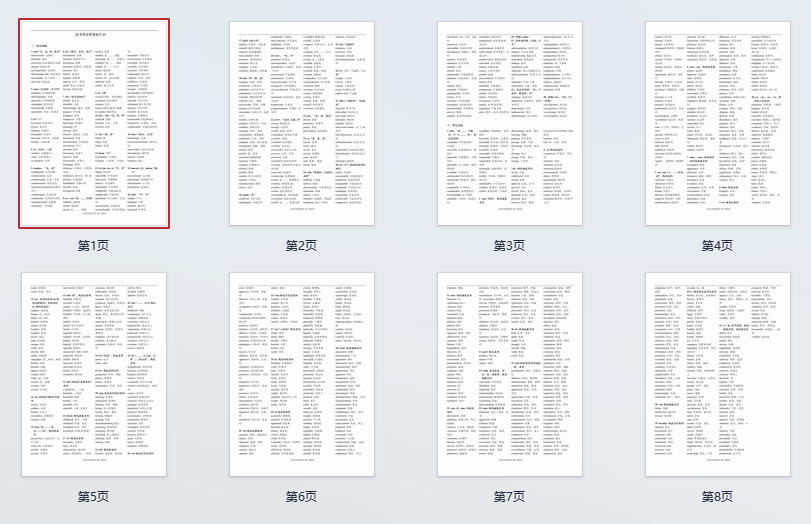 高中英语拓展词根词缀派生词