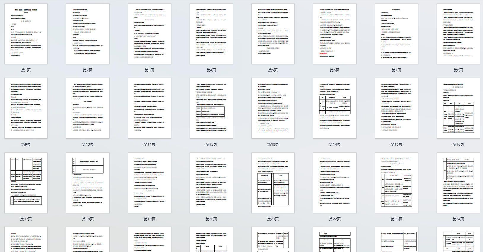 高中政治必修4《哲学与文化》知识梳理