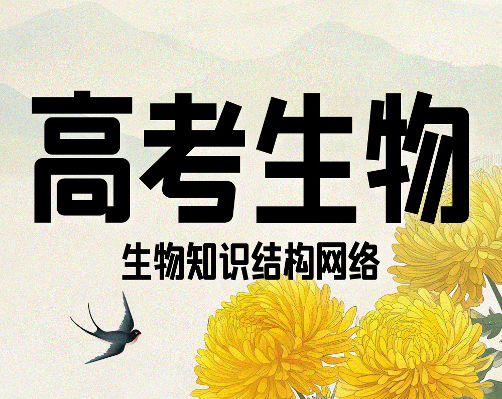 高考生物：生物知识结构网络