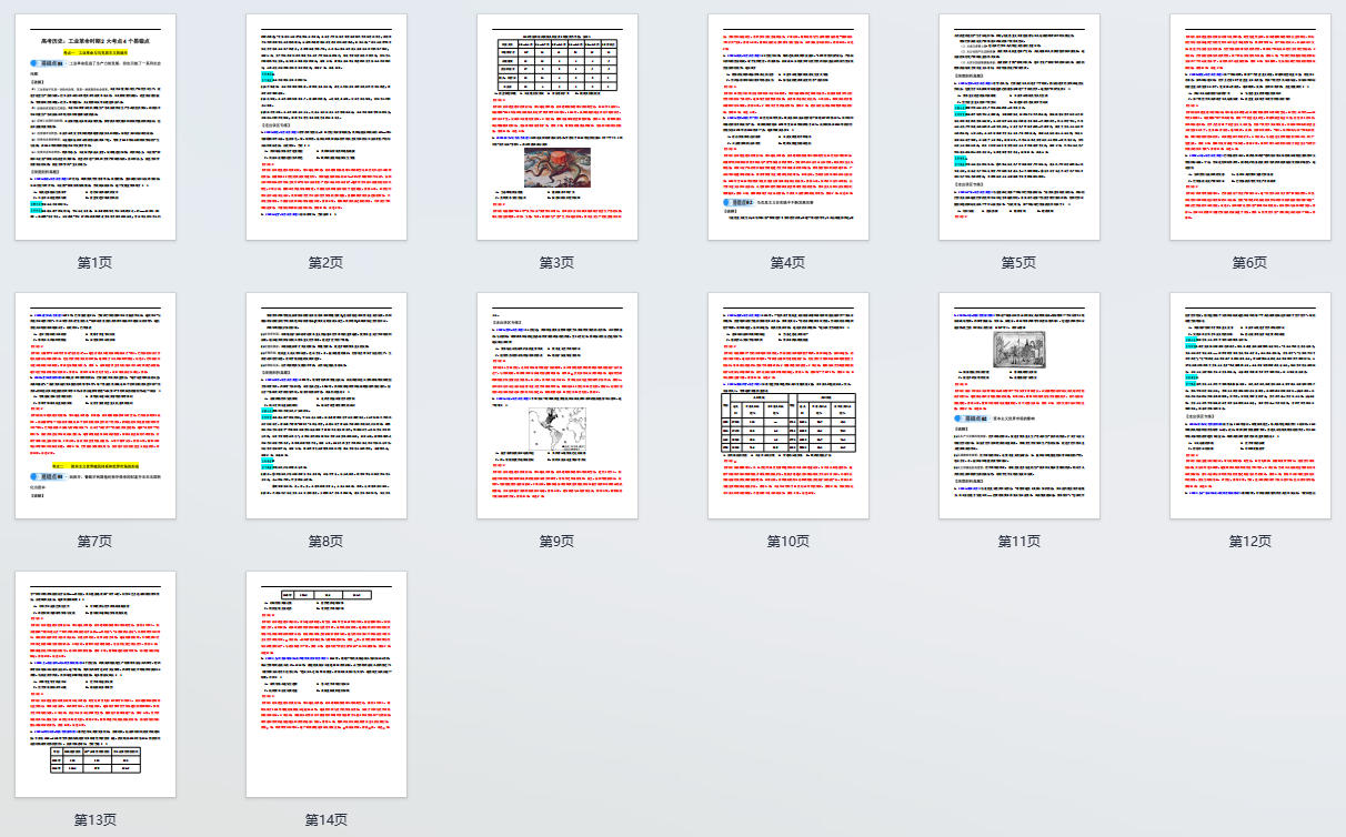 高考历史：工业革命时期2大考点4个易错点