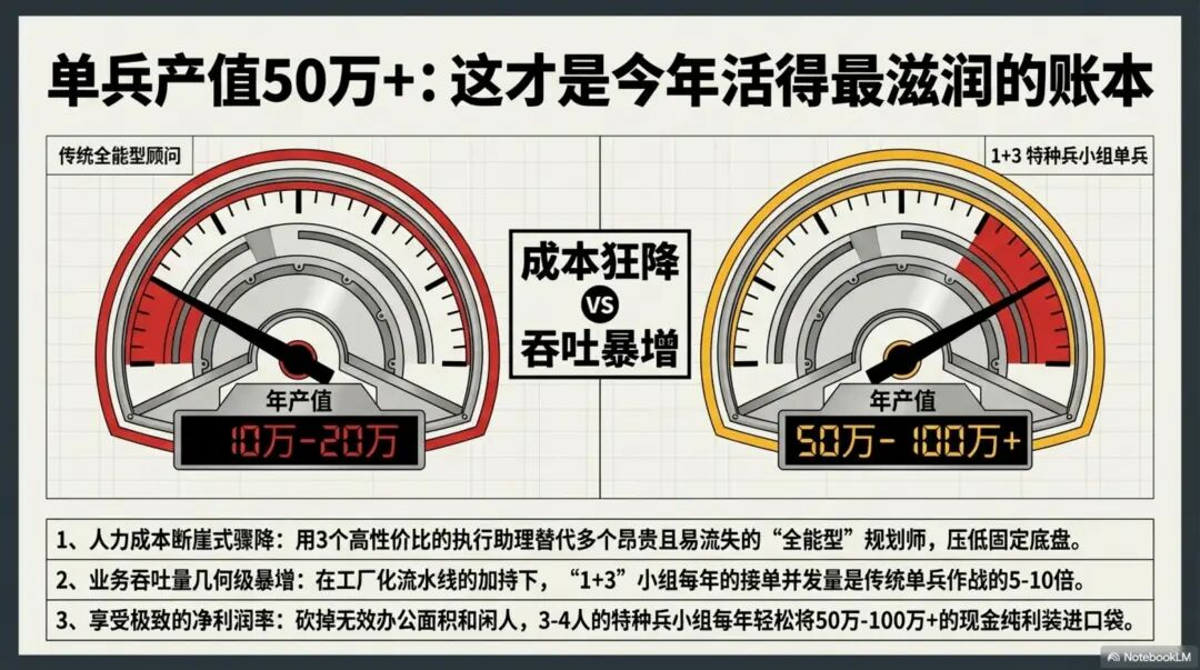 降维打击：只需3人特种兵小组，凭什么撬动百万级高报产值？