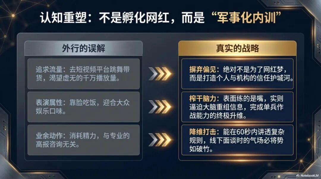 为什么我建议机构里所有高报师，每天必须录一段60秒的废话？