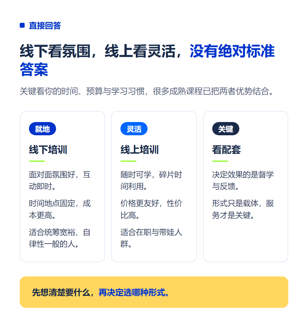 高考志愿规划师线下培训好还是线上好?两种学习方式对比