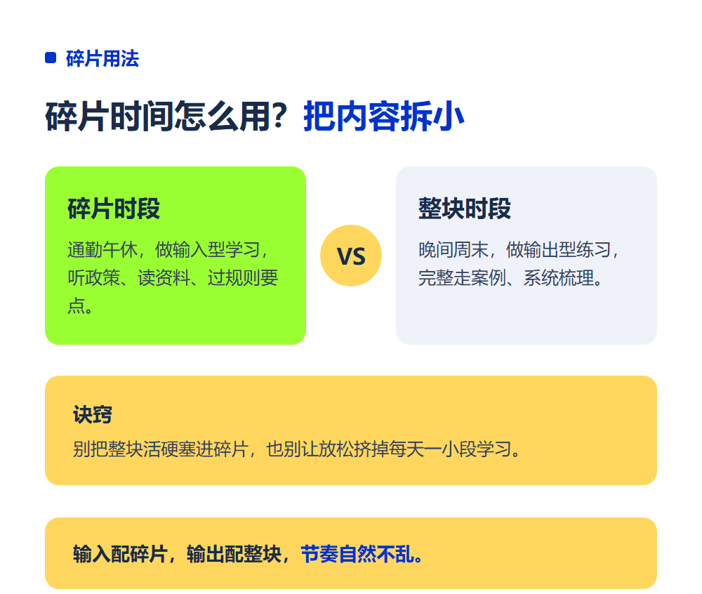 上班族怎么安排规划师学习?在职人群学习节奏规划