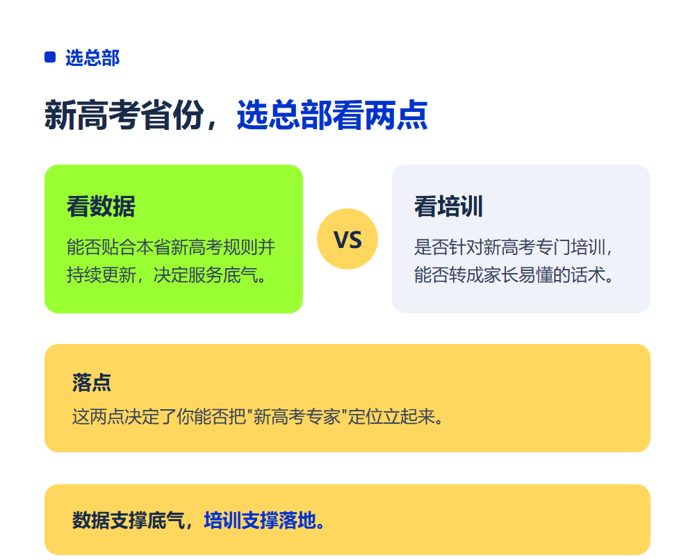 新高考省份做志愿填报加盟怎么做？新高考机遇与打法