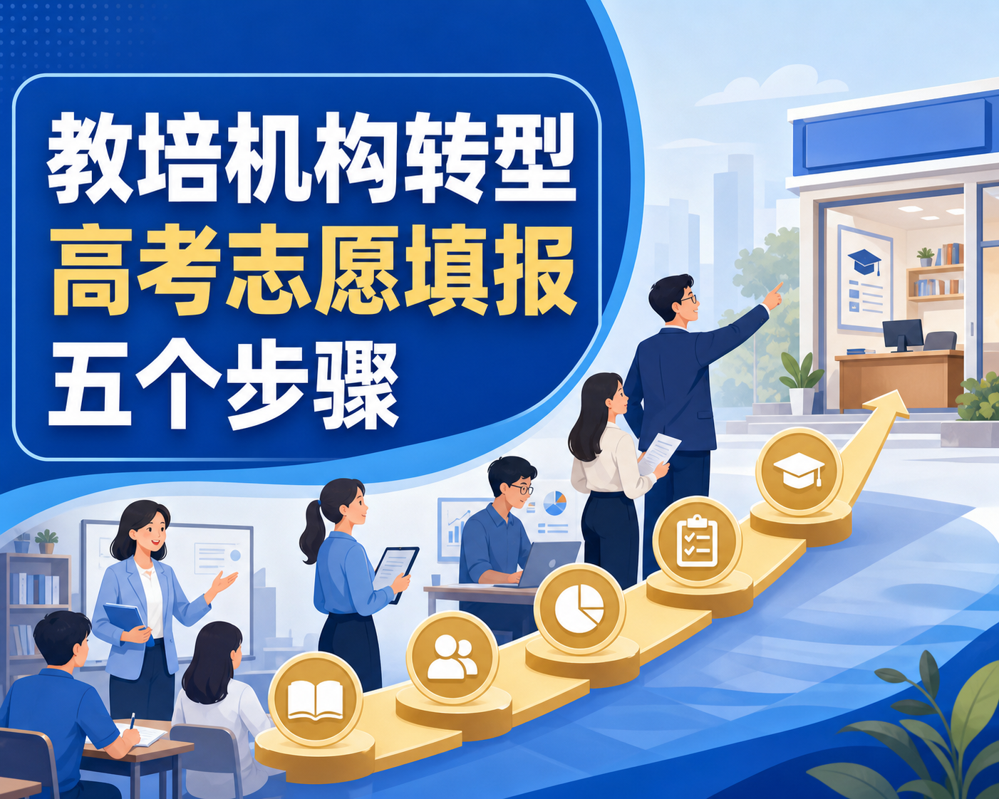教培机构转型高考志愿填报的五个步骤！