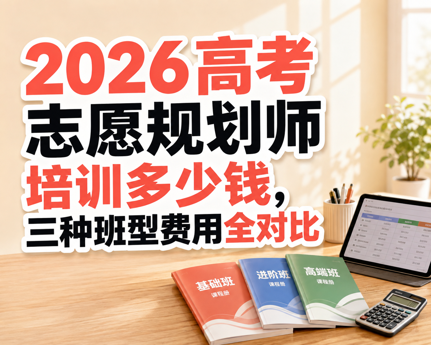 2026高考志愿规划师培训多少钱，三种班型费用全对比